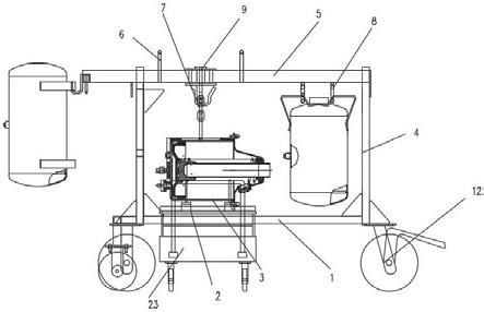 一种制动缸及风缸用一车一料运输装卸装置的制作方法