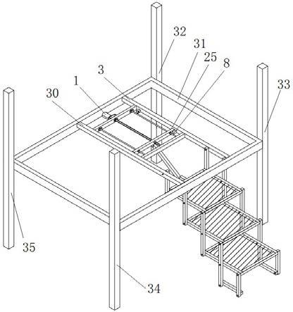 一种升降阁楼折叠楼梯的制作方法