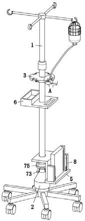 一种新型平衡移动多功能输液架的制作方法