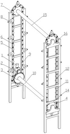一种垂直循环立体车库的传动装置的制作方法