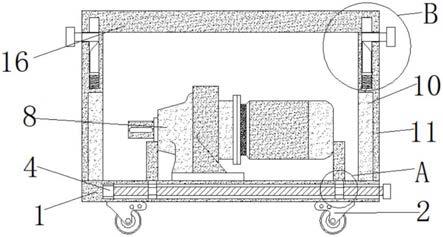 一种具有防撞功能的柴油发电机组装运支架的制作方法