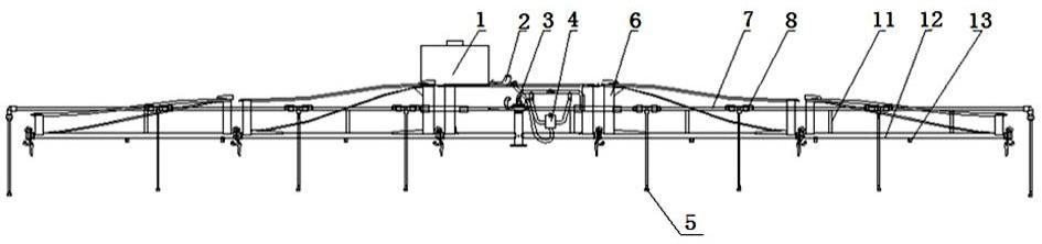 喷灌机双管路悬臂施肥系统的制作方法