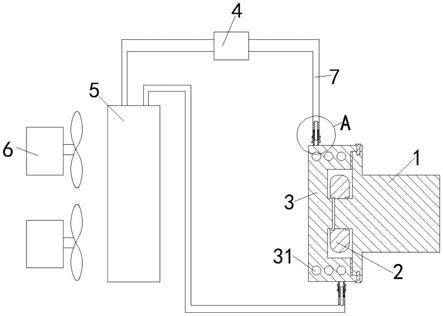 一种气泵冷却水循环装置的制作方法