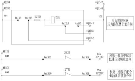一种操作箱的断路器压力低闭锁重合闸回路的制作方法