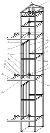 一种拼装式钢构电梯井道的制作方法