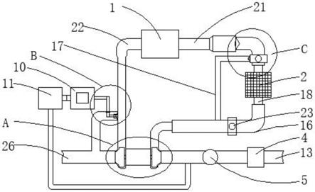 一种沼气发电机组涡后排气稳压控制装置的制作方法