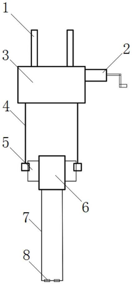一种对蜂窝催化剂模块非取样块单体的取样装置的制作方法