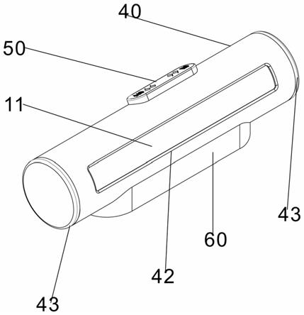 一种磁吸夜光灯的滚筒灯罩滚动旋转式开关灯结构的制作方法