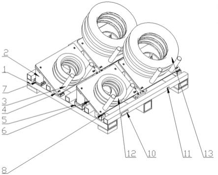 后桥螺伞被动齿轮加工新结构自动物流托盘的制作方法
