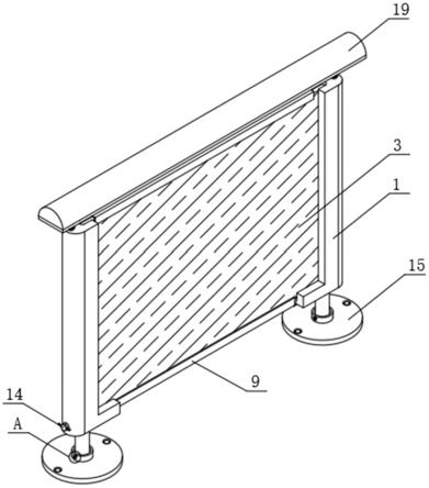 一种装配式防护扶手玻璃栏杆的制作方法