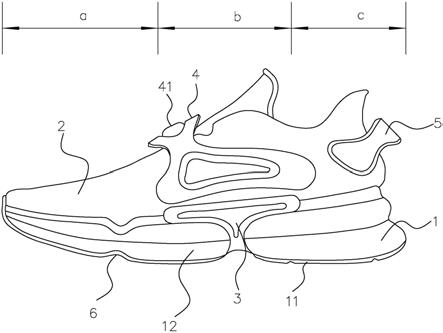 一种具有仿生无人机结构设计的稳定型鞋子的制作方法