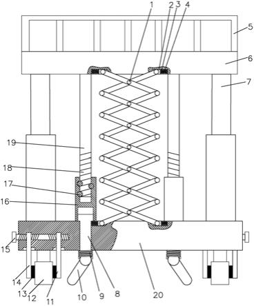 一种连接稳定的安全型建筑脚手架的制作方法