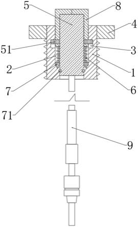 一种排温感应器的端部连接装置的制作方法