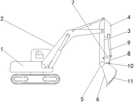 一种建筑施工用挖掘机机构的制作方法