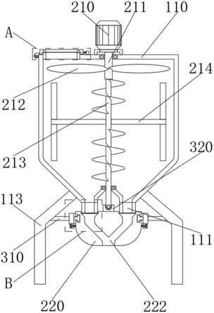 一种畜牧养殖饲料加工用混合装置的定时下料结构的制作方法