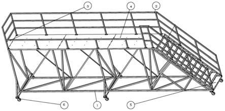 一种用于维修保养飞机发动机舱的维修梯的制作方法