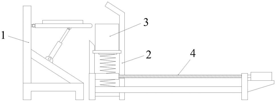 木塑板材加工用接料传送装置的制作方法