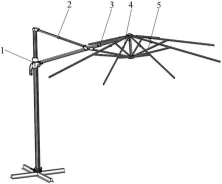一种具有拆装伸缩结构的户外伞架的制作方法