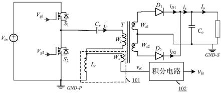 无电流采样的LLC变换器原边侧实现的副边电流提取电路的制作方法