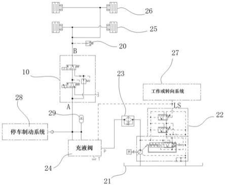 行车制动系统、控制方法与电动装载机与流程