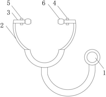 一种老年诊断用听诊器的制作方法