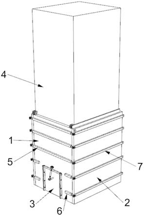 一种框架柱半柱金属模板系统的制作方法