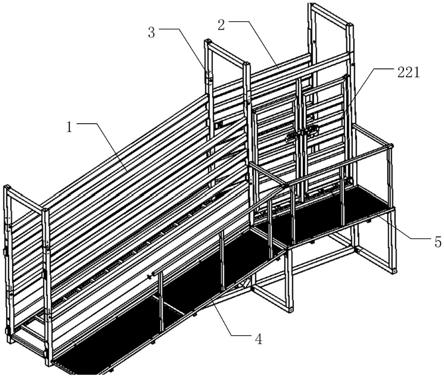 一种大型牲畜用装卸梯的制作方法