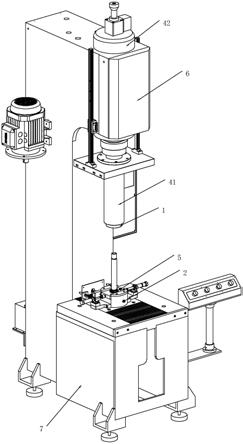一种液压活塞杆的双面扣压机的制作方法