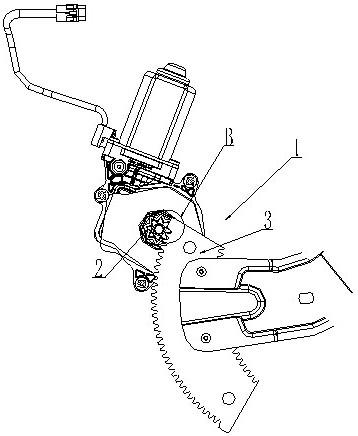一种用于交叉臂式升降器的齿扇限位结构的制作方法