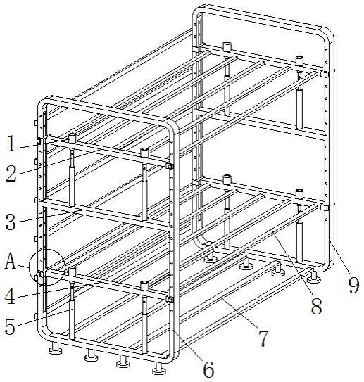 一种上下床高度可调的支撑连接装置的制作方法