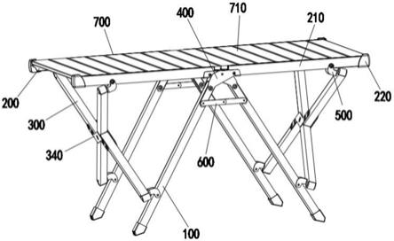 一种折叠框架及使用该框架的折叠桌的制作方法