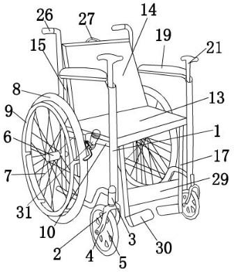 一种结合拐杖的坐躺式两用轮椅的制作方法