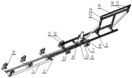 一种悬臂式U形钢管自动移料车架的制作方法