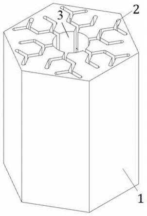 一种棱柱式高温气冷堆下反射层、堆芯和高温气冷堆的制作方法