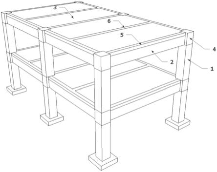全预制楼板装配式混凝土框架结构体系的制作方法