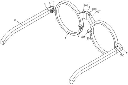 一种带弹性镜脚的太阳眼镜的制作方法
