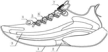 一种可调节松紧度鞋带的跑鞋的制作方法