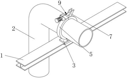 一种用于室内建筑吊顶的线路导管弯管固定装置的制作方法