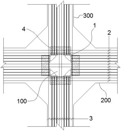 一种型钢格构柱连接节点结构的制作方法