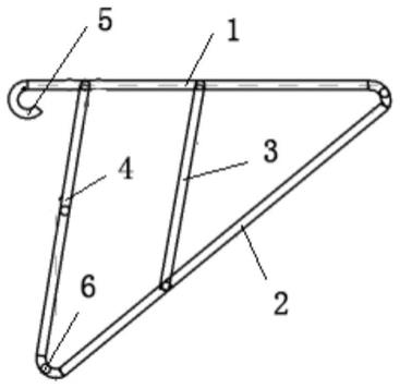 一种竖向结构钢筋安装用简易三角挂架的制作方法