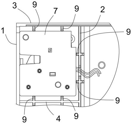 钛丝电控锁安装结构的制作方法