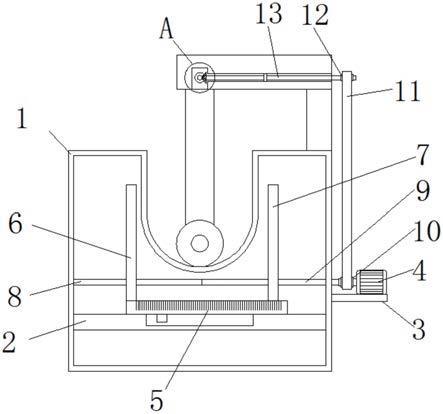一种砻谷机的胶辊外径指示装置的制作方法