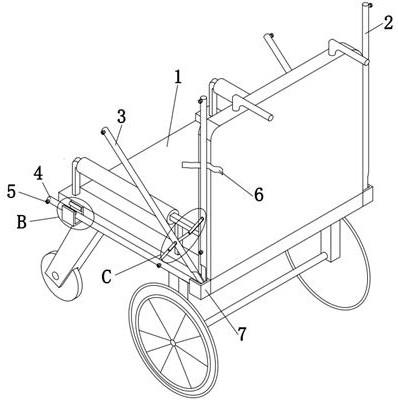 一种带有防护罩的轮椅结构的制作方法
