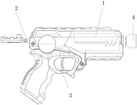 一种防夹伤的玩具枪装置的制作方法
