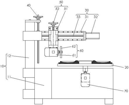 用于子午线轮胎模具的侧板抛光机的制作方法