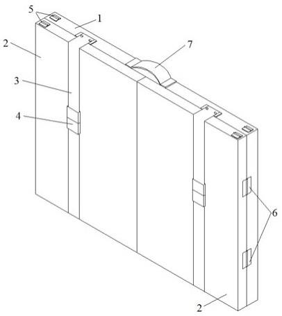 一种便携式建筑工程用图纸固定盒