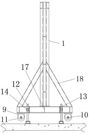 一种建筑用梁下模板门式支架的制作方法