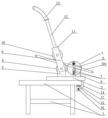 一种建筑工程用钢筋圆弧弯曲装置的制作方法