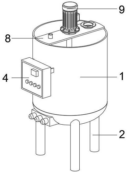 一种便于固定控制箱的电加热夹层桶的制作方法