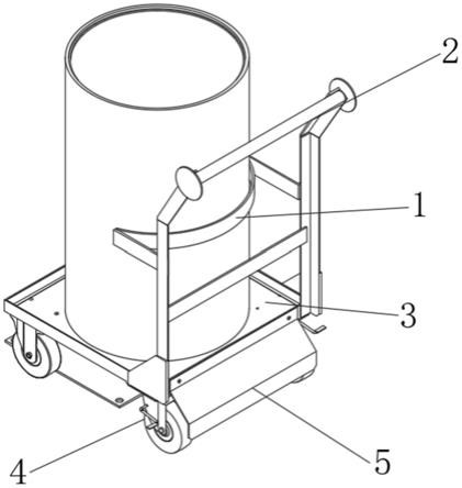 一种焊丝桶用手推车的制作方法